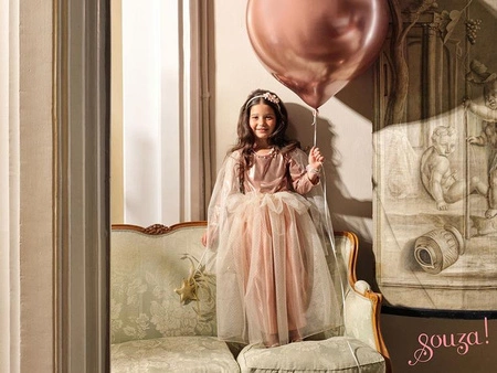 Souza! Sukienka wizytowa tiulowa z rękawami Philou 3-4 lata