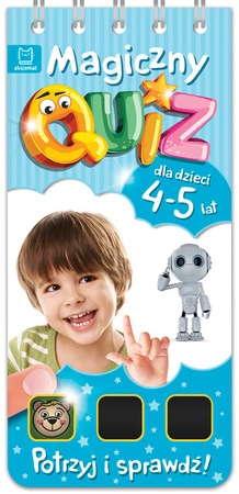 Magiczny quiz dla dzieci 4-5 lat niebieski
