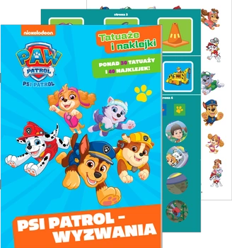 Psi Patrol - Wyzwania. Psi Patrol. Tatuaże i naklejki