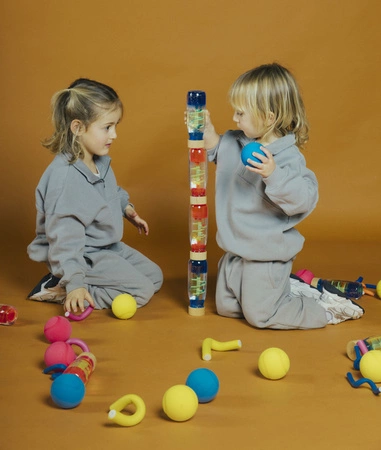 Petit Boum, Butelka sensoryczna, dwufazowa MOVE SPIRALA niebieska