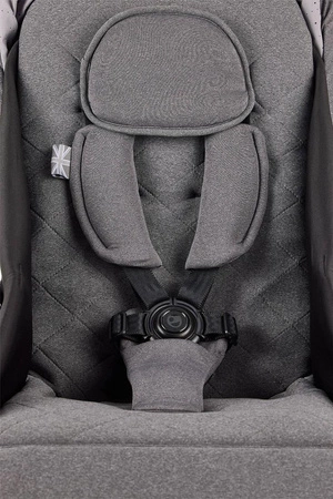 MINI by Easywalker Buggy TURN Kompaktowy wózek spacerowy z obrotowym siedziskiem 360° Soho Grey (z osłoną przeciwdeszczową w zestawie)