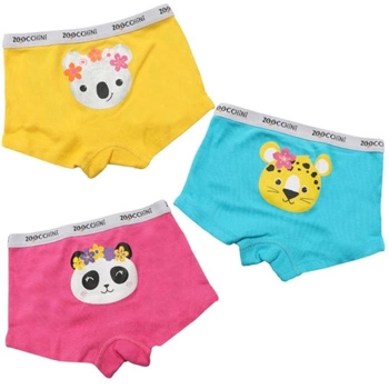 Zoocchini Majtki Bokserki Dziewczęce Flower Power 2-3 lata – 3 sz