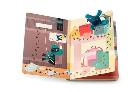 LILLIPUTIENS Książeczka przygodowa z mini-przytulanką kartonowa „Marius superbohater” 2 l+