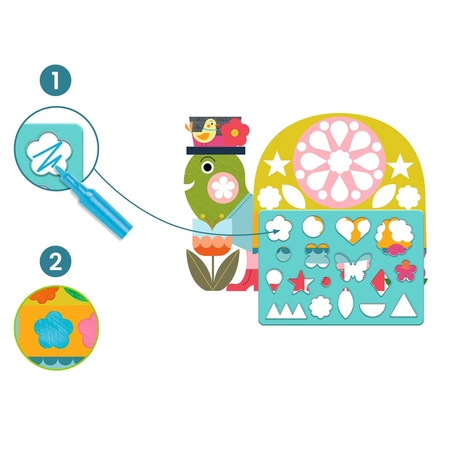 Zestaw artystyczny MALOWANIE Z SZABLONAMI DJ09888