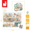 Puzzle w walizce Jeden dzień 24 elementy 3+ Made in France, Janod