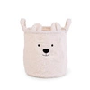 Childhome Pluszowy pojemnik na zabawki 30 x 30 x 30 cm Teddy bear Off white