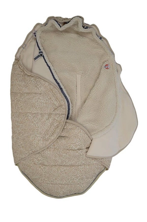 Lodger Wodoodporny zimowy śpiworek do wózka jasnobeżowy Taslon Birch