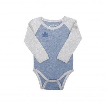 Juddlies Organic Raglan Body Blue S