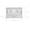 Ines elegant white łóżeczko 70x140 z funkcją tapczanika