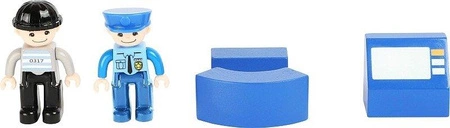 Drewniana siedziba policji 10899-Small Foot World, dodatki do kolejki