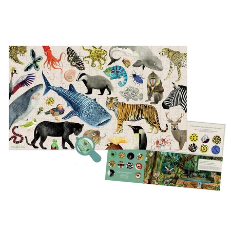 Puzzle obserwacyjne 200el  ZWIERZĘTA ŚWIATA 719440