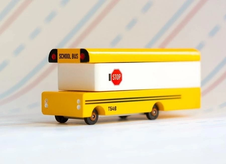 Candylab Samochód Drewniany School Bus