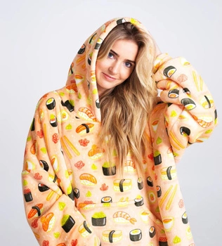 Bluza koc Oversize Sushi Cozy Noxxiez CH351
