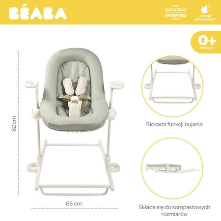 Beaba Leżaczek Bouncer Up&Down PLUS Seagrass