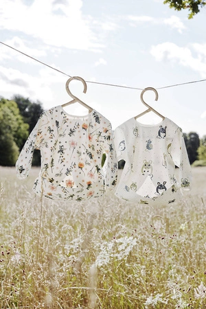 Elodie Details - Śliniak z długim rękawem - Forest Mouse