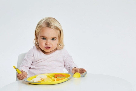 Pierwsze sztućce BLW dla niemowląt, Lemon Sherbet, b.box