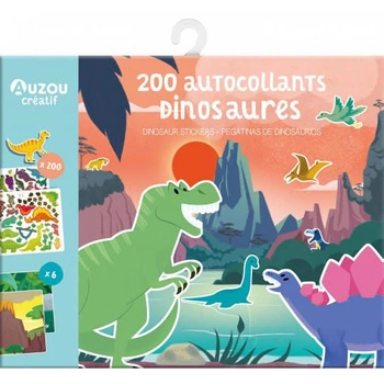 Auzou Naklejki z planszami Dinozaury 3+ 502399