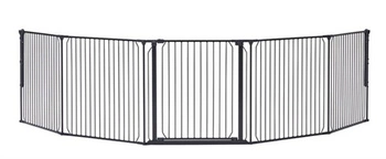 Baby Dan - Bramka ochronna zewnętrzna Carl Wide XXX, czarna