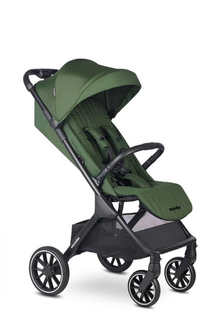 Easywalker Jackey² XL Komfortowy, samoskładający się wózek spacerowy z torbą transportową i osłoną przeciwdeszczową Deep Green