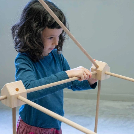 Drewniane klocki konstrukcyjne Maxi Trigonos Kernel Hejmo - 44 el.