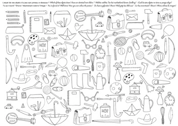 40 papierowych podkładek do pokolorowania 713147
