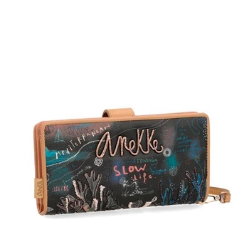 Portfel duży z paskiem | Anekke Coral Black