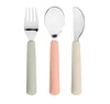 Lassig Zestaw sztućców ze stali nierdzewnej z silikonową rączką 3 el. Happy Fruits Cherry