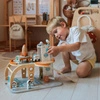 TOOKY TOY Drewniany Kosmiczny Parking Stacja Kosmiczna