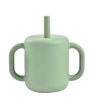 Beaba Silikonowy kubek ze słomką 170 ml Sage green