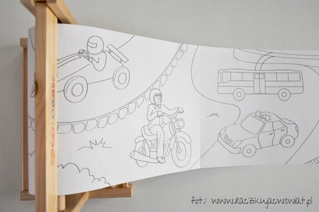 Kolorowanka w rolce Pojazdy 1+ COLORESCA