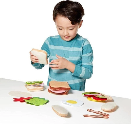Filcowy zestaw kanapkowy 13954-Melissa & Doug, zabawa w gotowanie