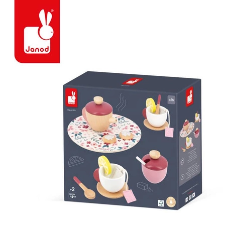 Drewniany zestaw do herbaty Twist 2+, Janod