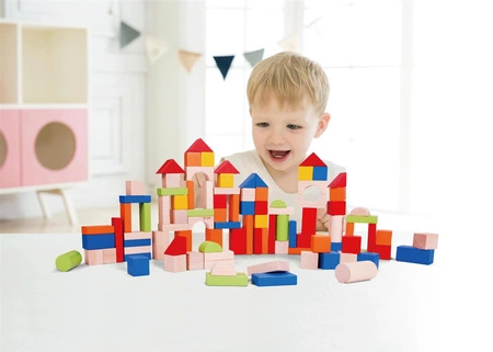 CLASSIC WORLD Drewniane Klocki 100 el.