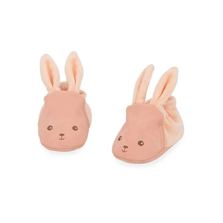 Kaloo Zestaw prezentowy 3 w 1 Królik (komforter + gryzak + buciki) brzoskwiniowy Lapinoo