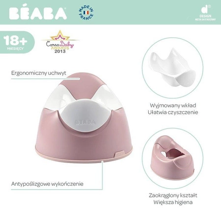 Beaba Nocnik z wyjmowanym wkładem Old Pink