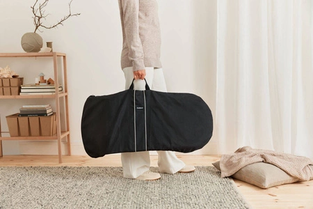 BABYBJORN - leżaczek BLISS 3D Jersey - Jasny Szary + pokrowiec na leżaczek