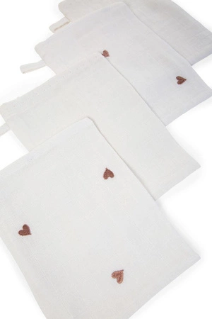 Childhome Zestaw 5 myjek tetrowych 21 x 16 cm Hearts