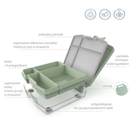 Ubbi Lunchbox Bento Blush Pink