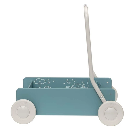 Chodzik/pchacz drewniany Micki niebieski