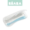 BEABA Zestaw 2 łyżeczek silikonowych w podróżnym etui 4 m+ Windy Blue