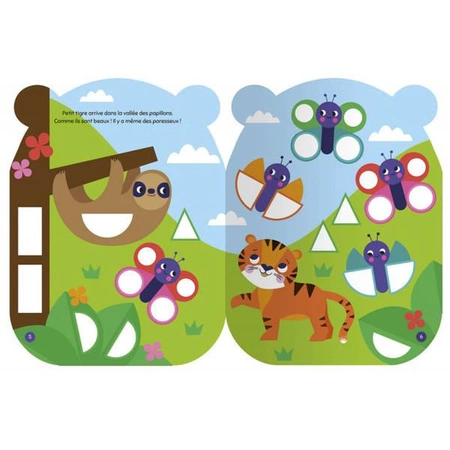 Auzou Moje pierwsze naklejki kształty Sympatyczny tygrysek 503235