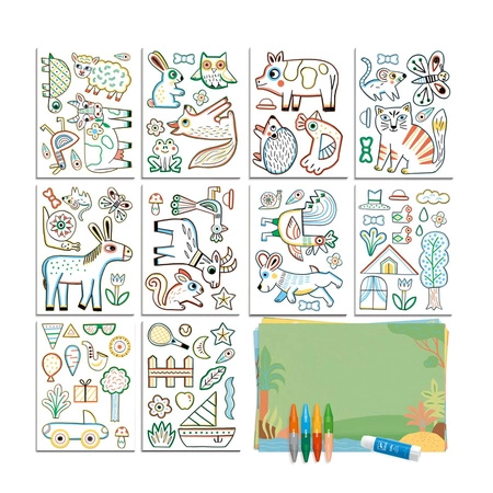 Zestaw KREATYWNY ŚWIAT ZWIERZĄT DJ08997