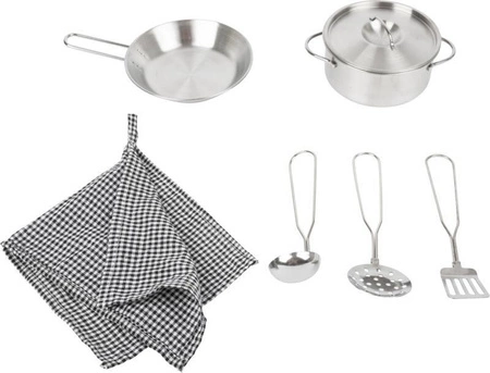 Drewniana kuchnia dla dzieci z pralką Moduły XL 11464-Small Foot, zabawki kuchenne