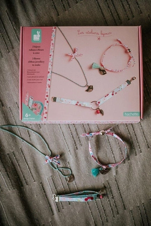 Zestaw do tworzenia biżuterii Wstążeczki 6+, Janod