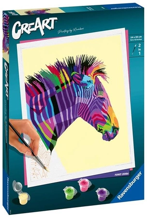 CreArt Malowanie Po Numerach - Zebra