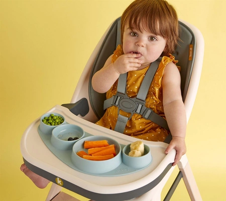 Silikonowy talerz Tiny Tapas Koo-di - Spring Water