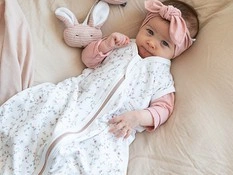 Letni śpiworek bambusowy TOG 1.1 Flowers 0-6m BAMBOOM