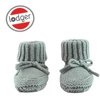 Lodger Buciki niechodki z wełny merino 100% miętowe Silk 0-6 m