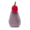 JellyCat - Zabawny Bakłażan w Nausznikach Czerwonych 16 cm