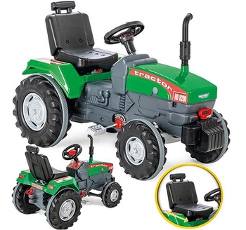 WOOPIE Traktor na Pedały Farmer ClassicTrac z Klaksonem Ciągnik